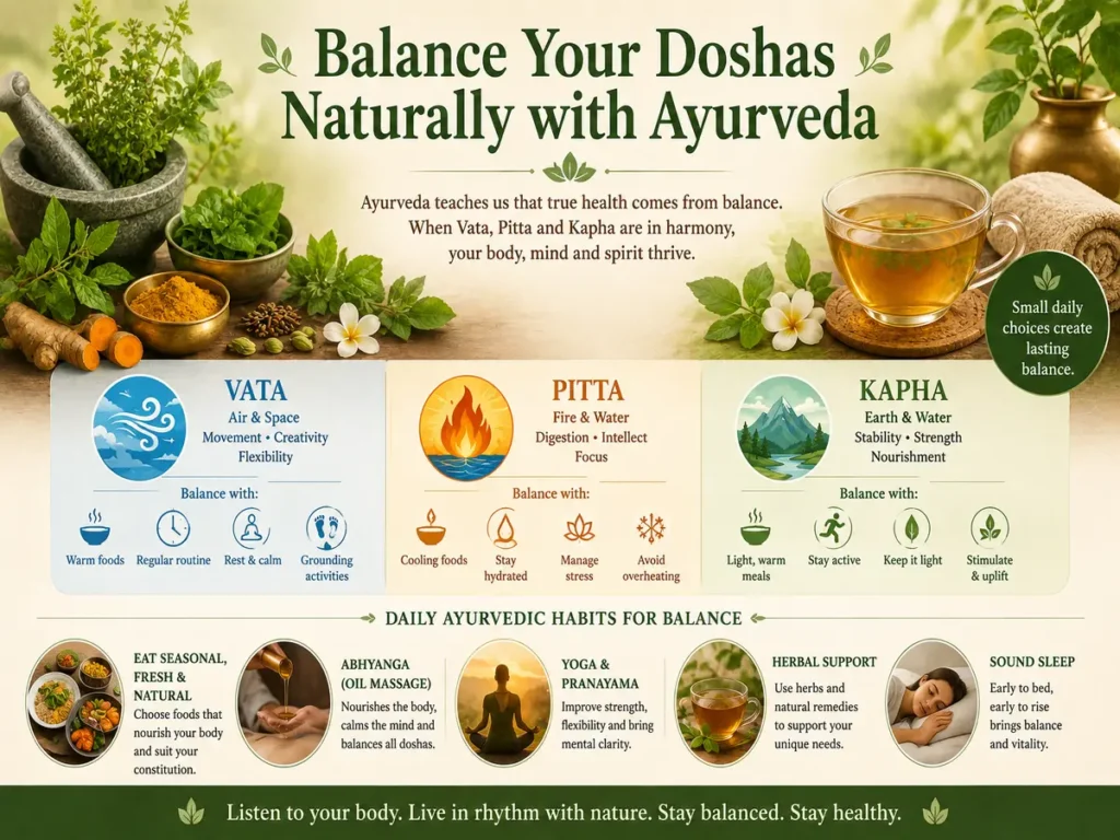 Balance your doshas naturally